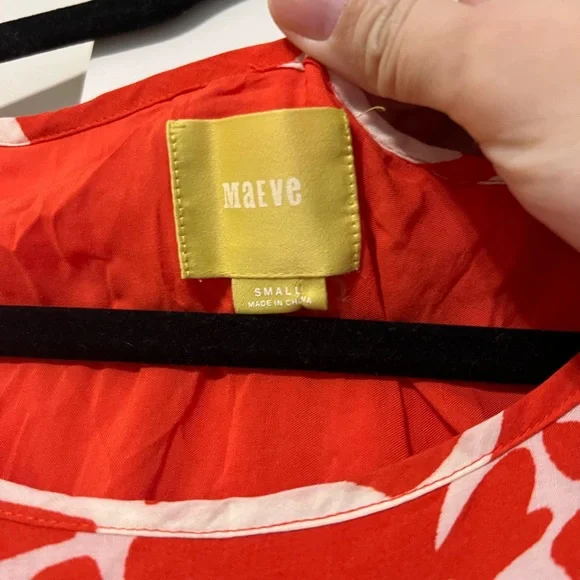 Anthropologie Maeve dress in red and white - Picture 5 of 9